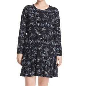 NWT Michael Kors Snakeskin Print Flounce Dress XXL (18) NEW